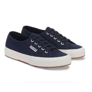 Superga  2750 COTU Classic Navy Cotton Casual Sneaker Unisex Wmn 7 Men 5.5